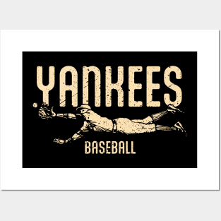 Yankees Vintage Catch Posters and Art